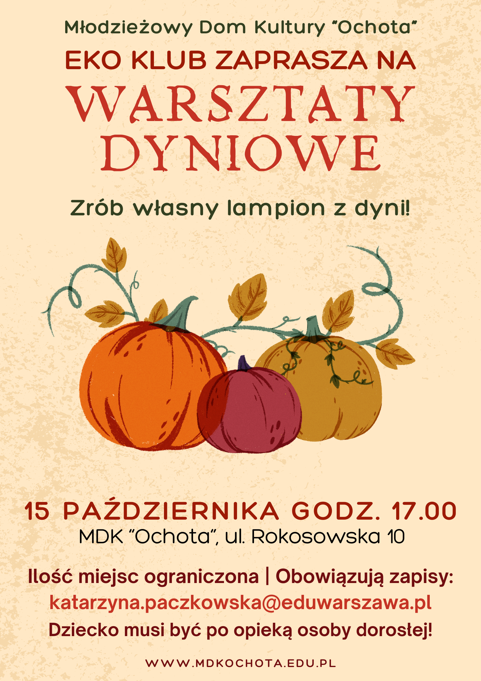 Warsztaty dyniowe - Eko Klub zaprasza!