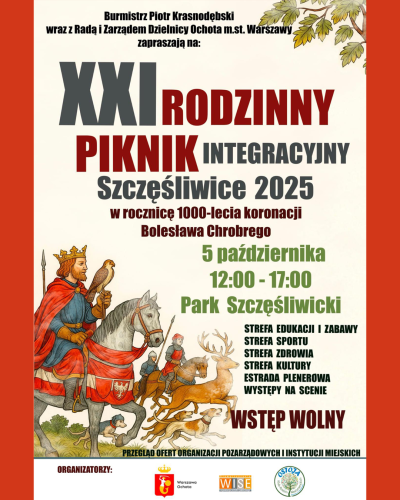 XXI Rodzinny Piknik Integracyjny w Parku Szczęśliwickim!