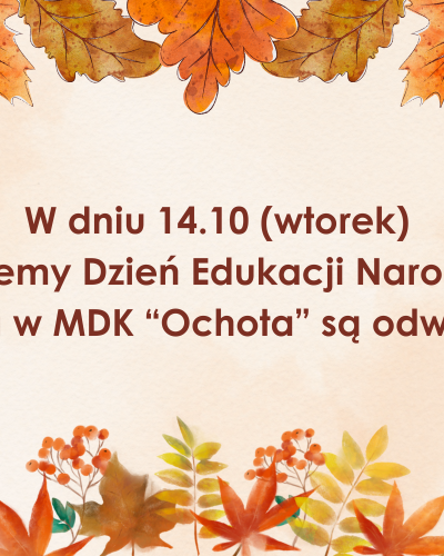 14.10 - Zajęcia dydaktyczne odwołane
