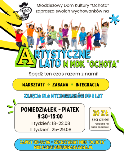 Artystyczne lato w MDK "Ochota"