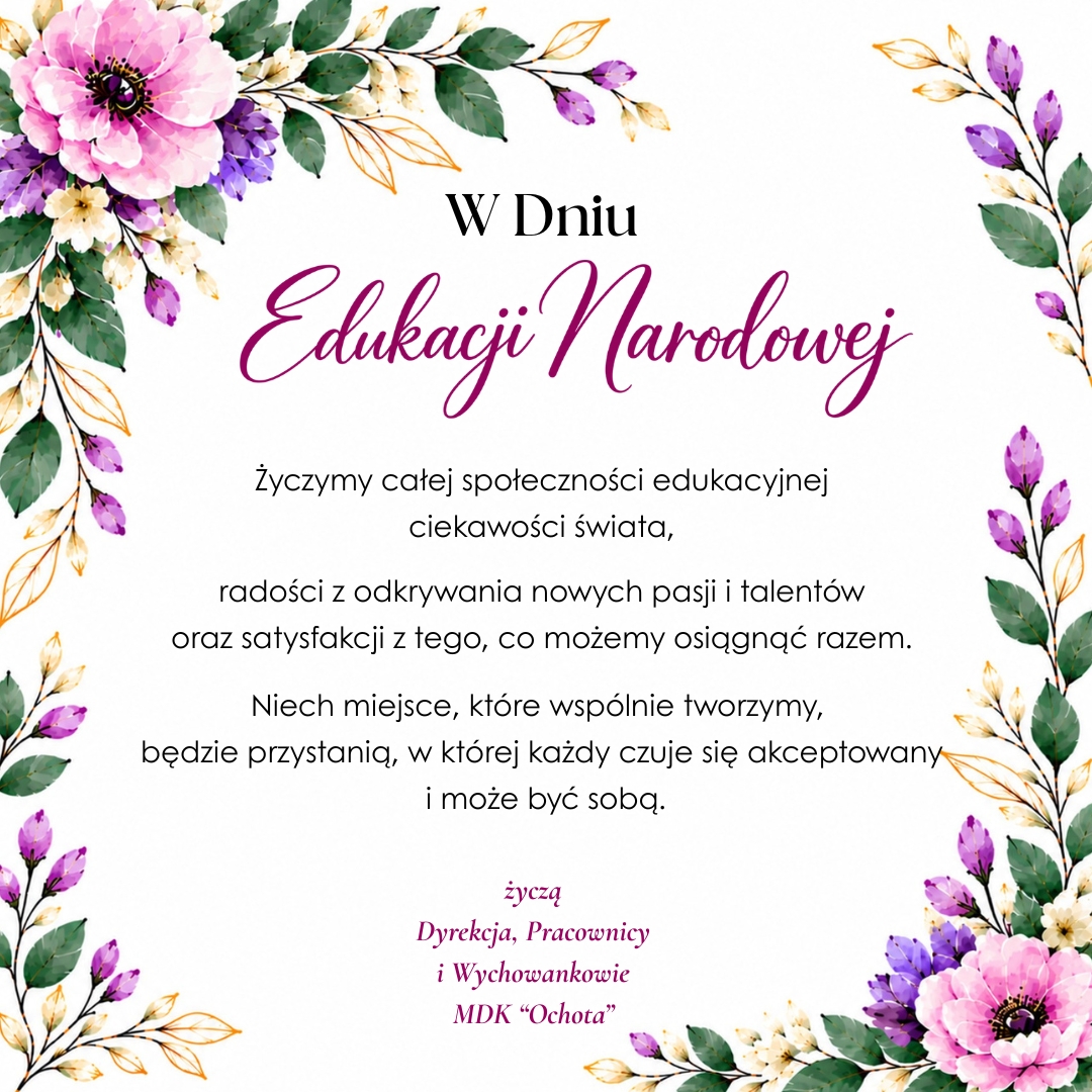 Dzień Edukacji Narodowej - życzenia